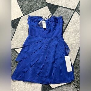 Cache Blue Strapless Tiered Sundress Size 10